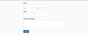 Screenshot of an example WPForms online form.