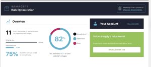 Screenshot of the Imagify plugin.