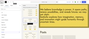 Sankofa Theme Page Template