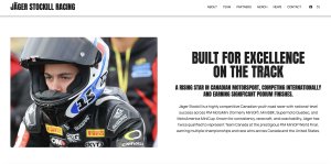 Screenshot of Jäger Stockill's WordPress website.