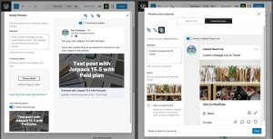 Screenshot of the Jetpack Social Post Editor