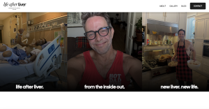 Screenshot of the homepage of Scott's WordPress site