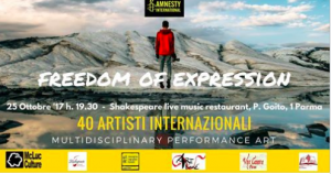 Freedom of expression: 40 Artisti per i diritti umani con Amnesty International Parma