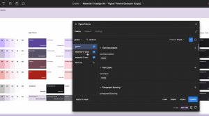 Screenshot of a Figma design system