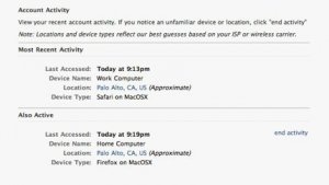 Facebook propone le password usa e getta e il Log Out da Remoto