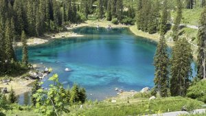 Giro del Latemar in bicicletta - emtb - mtb - lago di Carezza