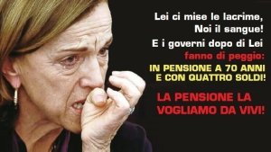 Non vogliono pagarci la pensione, ma portarci direttamente al camposanto!