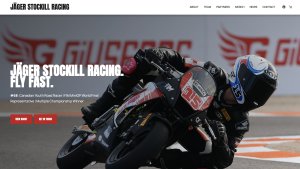 Screenshot of Jäger Stockill's WordPress website.