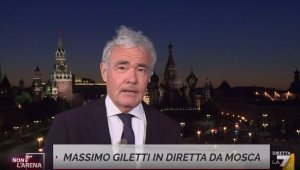Osceno Tv su La7. Giletti in diretta da Mosca