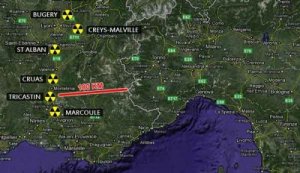 Mappa delle centrali nucleari a meno di 200 km dai confini italiani. Il nostro destino oltre il referendum