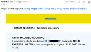 secondo messaggio