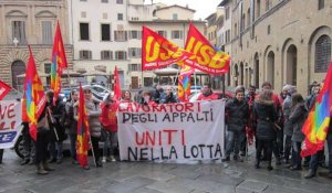 Firenze, intervista ai lavoratori in appalto in sciopero