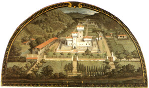 Giusto Utens, Villa medicea di Cafaggiolo, Lunetta, 1599
