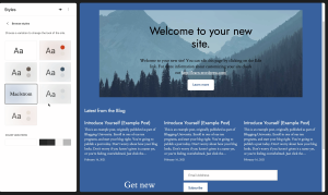 Animated GIF demonstrating Twenty Twenty-Four Theme Styles.