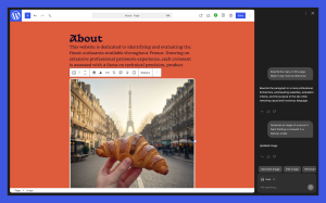 Screenshot of the WordPress AI Assistant