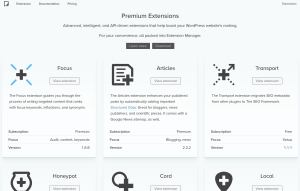 Screenshot of the The SEO Framework plugin.