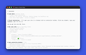 /annotate running in a terminal window with the skill loaded