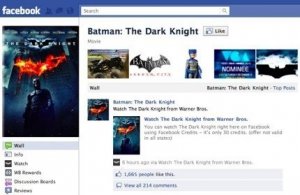 Warner Bros: “Il Cavaliere Oscuro” in Noleggio Online su Facebook