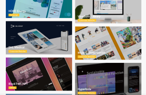 Screenshot of an Online Design Portfolio