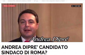 Andrea Diprè, dopo le dimissioni di Marino, candidato a sindaco di Roma?