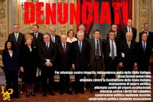 Denuncia a Monti e Napolitano, l'iniziativa si espande. Ecco come aderire