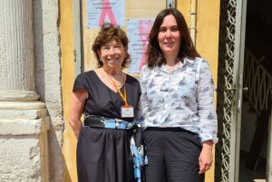 Cristina Coletti Assessore alle Politiche Sociosanitarie e Marcella Marchi presidente Andos Ferrara