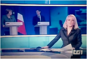 Merkel e Sarkozy ridono di Berlusconi: ma il Tg1 falsa la notizia