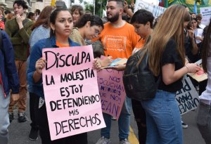 “Sorry for the trouble, I’m standing up for my rights”: students’ protest with a poster in Entre Rios, Argentina