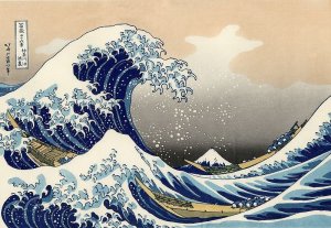 Il Giappone e l'Occidente; una stampa di Hokusai e la speranza