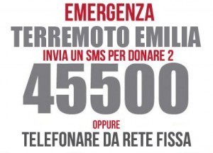 Terremoto in Emilia, continuate a donare al 45500