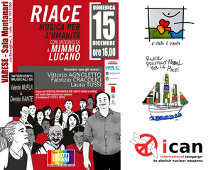 Premio Nobel per la Pace a Ican: un ponte per Riace
