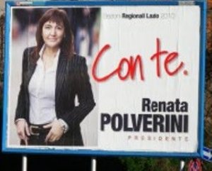 Renata Polverini festeggia i 18 mesi di governo
