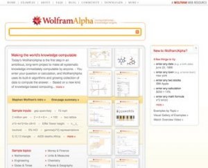 Wolfram Alpha al debutto