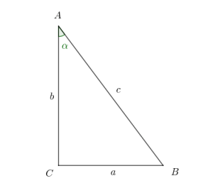 Un triangolo rettangolo