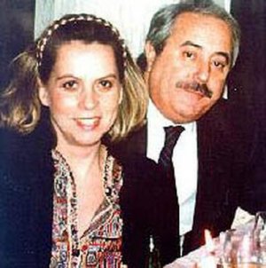 Francesca Morvillo e gli agenti delle scorte
