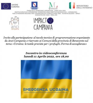 «Ucraina, tutele previste per i profughi. Forme di accoglienza»: l'11 aprile tavolo tecnico dell'Anci