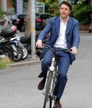 Renzi, il sindaco ciclista
