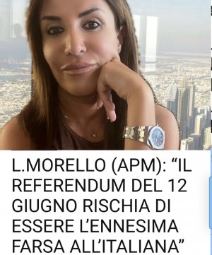Del Referendum del 12 giugno e dei troppi problemi dell'Italia: Lorenza Morello, presidente nazionale APM