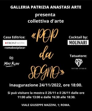 Galleria Patrizia Anastasi Arte, giovedì 24 novembre collettiva d'arte “Pop da sogno”