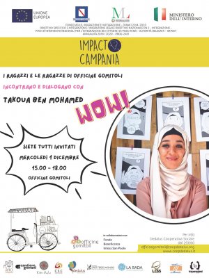 Incontro con Takoua Ben Mohamed a Officine Gomitoli