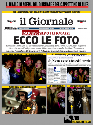 Il Giornale e le foto delle feste: pubblicità occulta in prima pagina?