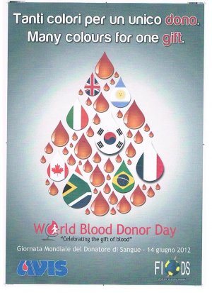 "Tanti colori per un unico dono": la giornata mondiale del donatore 2012