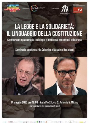 La legge e la solidarietà: il linguaggio della Costituzione. Dialogo tra Gherardo Colombo e Massimo Recalcati