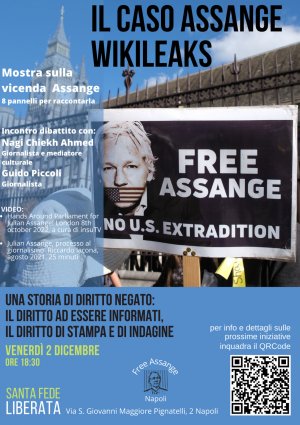 Napoli per Assange il 2 dicembre a Santa Fede Liberata