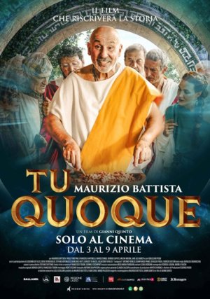 Al cinema, dal 3 al 9 aprile, il campione d'incassi Maurizio Battista con "Tu Quoque", una commedia tra risate e colpi di scena.