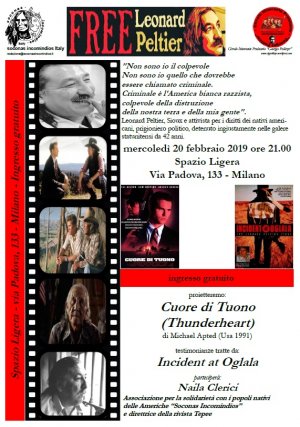 Tam Tam segnali di fumo libertà per Leonard Peltier