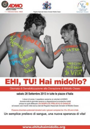 AAA: nuovi donatori cercasi - “Ehi, tu! Hai midollo?”