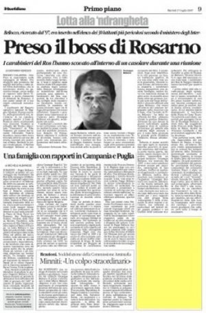 Il “Vento del Nord” che raffredda i Bellocco