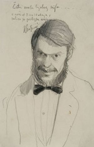 Un autoritratto di Miroslav Kraljevic, modernista croato