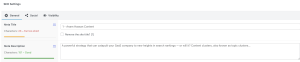 Screenshot of the The SEO Framework plugin.
